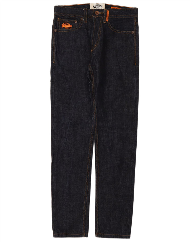 Blugi slim pentru bărbați Superdry W28 L30 bumbac bleumarin