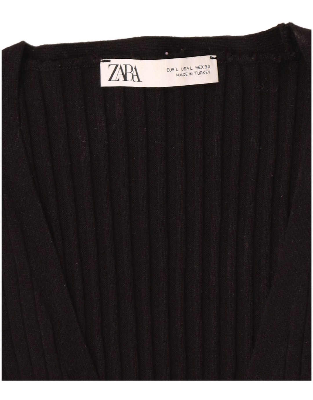 Vesta Zara Femei Tank Top UK 14 Large Negru