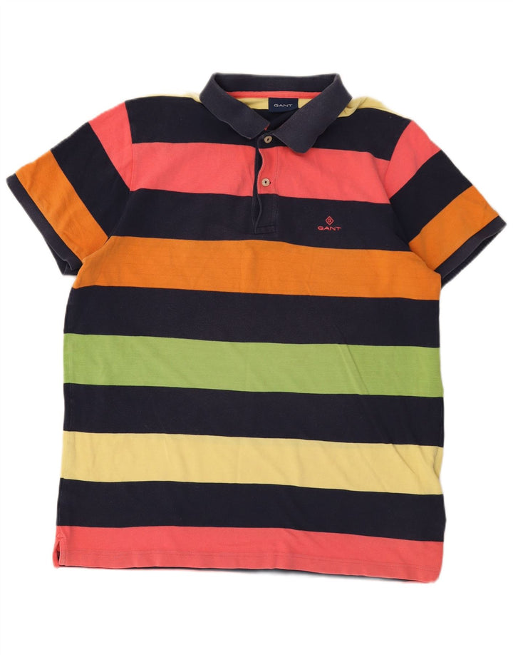 Tricou Polo Rugby Gant pentru bărbați, bumbac cu dungi multicolore