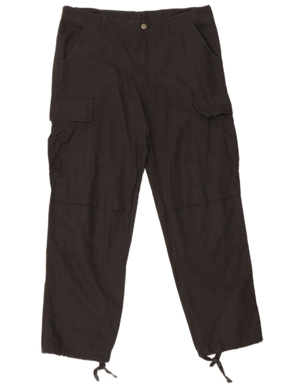 Pantaloni Carhartt pentru bărbați, drepti, mediu L32 L29, bumbac negru