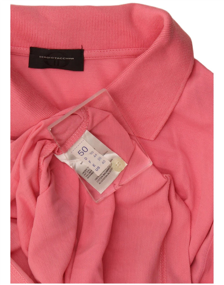 Tricou polo Sergio Tacchini pentru bărbați IT 50, bumbac roz mediu