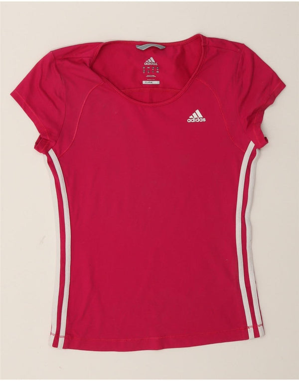 Tricou Adidas Climalite pentru femei Top UK 12 Medium Pink
