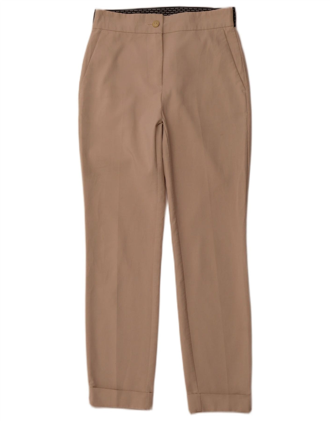 Pantaloni chino conici pentru femei ZARA XS W24 L26 bumbac bej