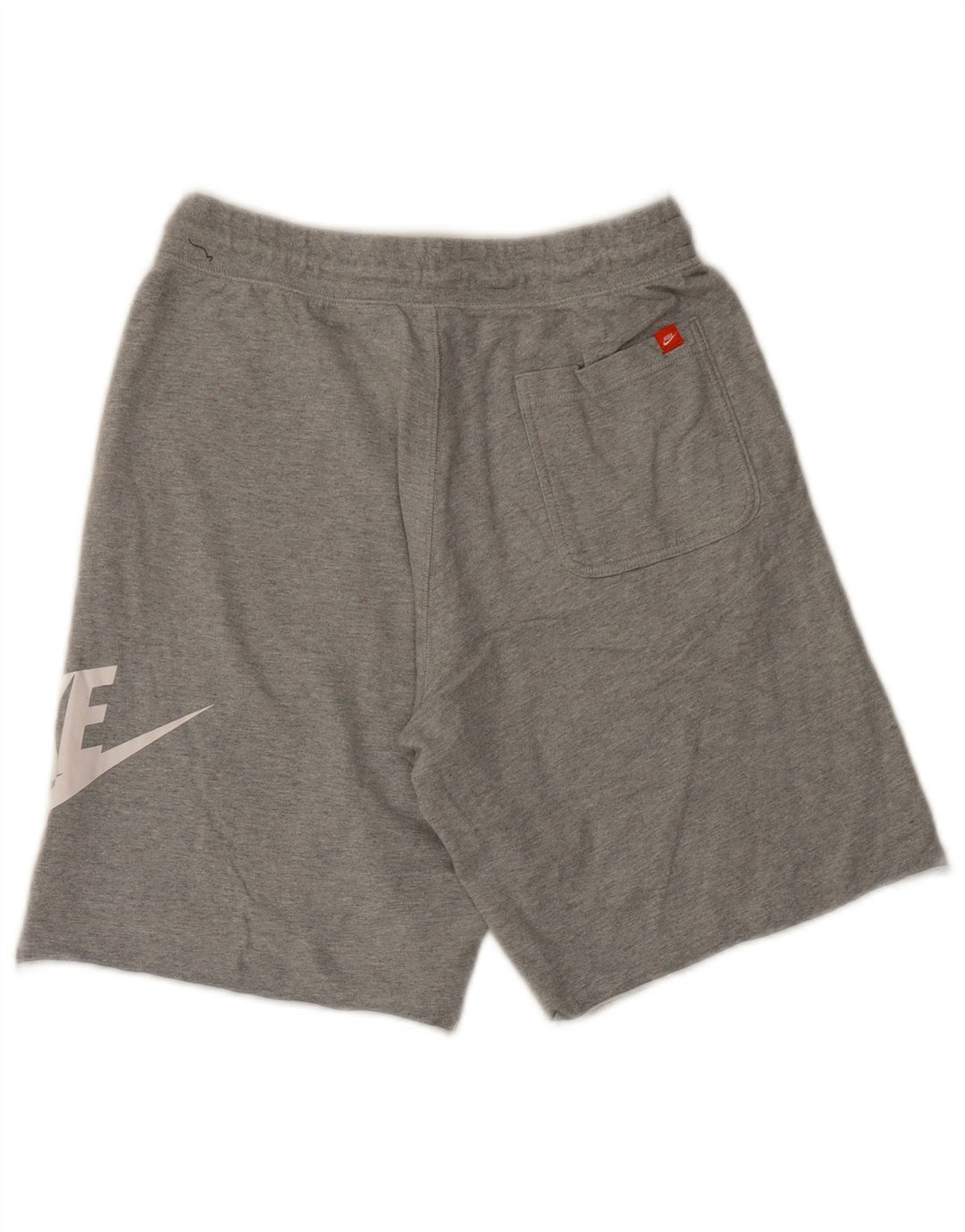 Pantaloni scurți sport grafic Nike pentru bărbați, bumbac cu pete, gri mediu