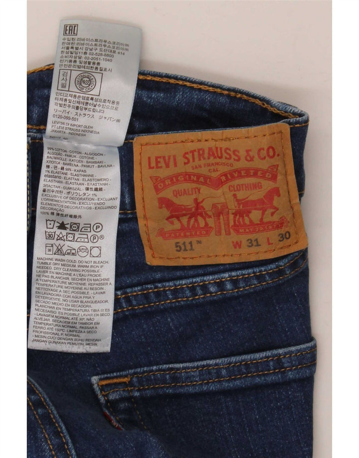 Blugi Levi's 511 Slim pentru bărbați W31 L30 Bumbac albastru