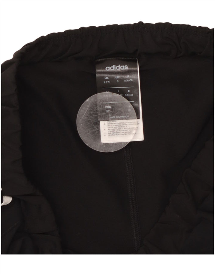 Pantaloni scurți sport Climalite ADIDAS pentru femei UK 8/10 Poliester negru mic