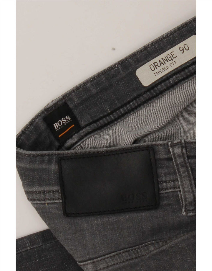 Blugi conici pentru bărbați Hugo Boss W32 L31 gri