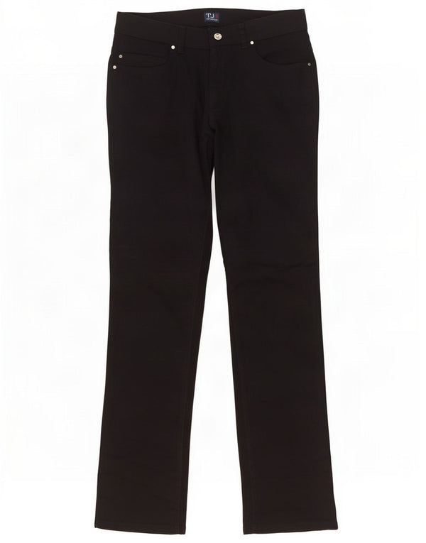Pantaloni casual drepti Trussardi pentru femei W28 L33 bumbac bleumarin