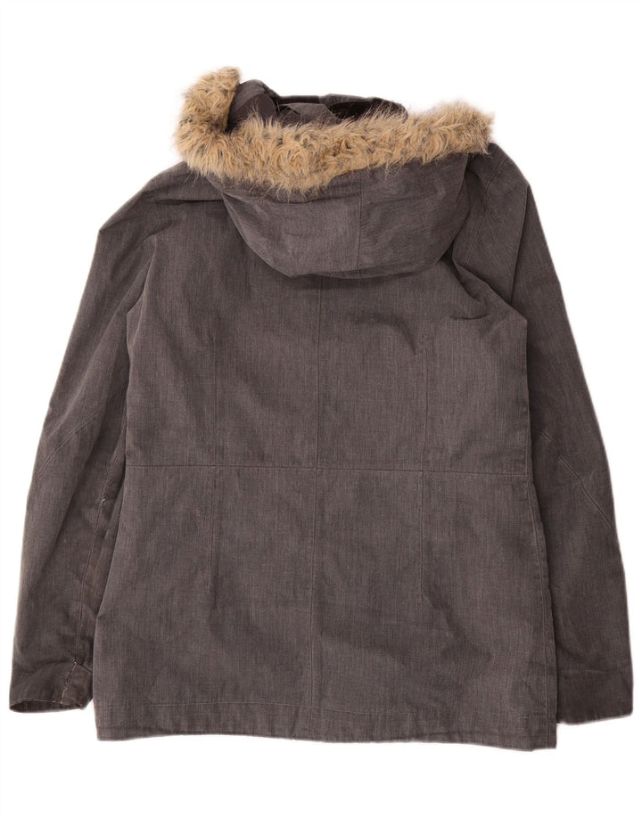 Jachetă parka cu glugă pentru femei JACK WOLFSKIN UK 10 Poliester gri mic
