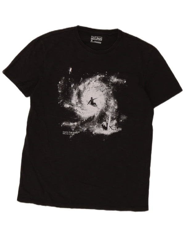 Tricou grafic pentru bărbați Fat Face Top Mediu Negru Bumbac