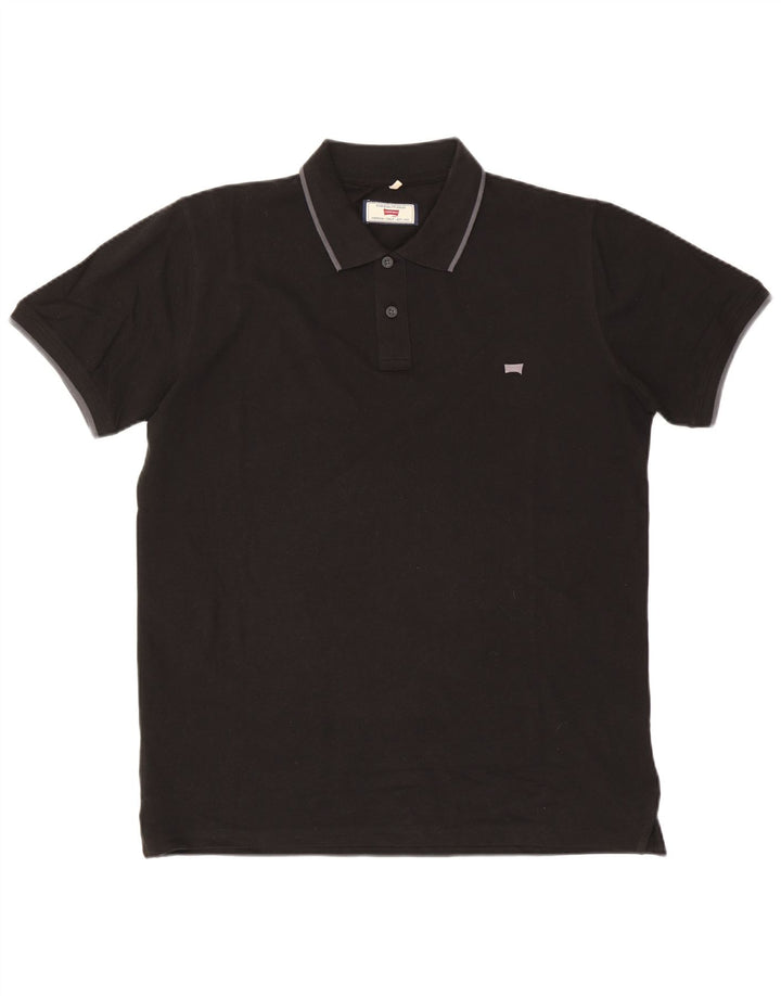 Cămașă polo pentru bărbați Carrera XL, bumbac negru