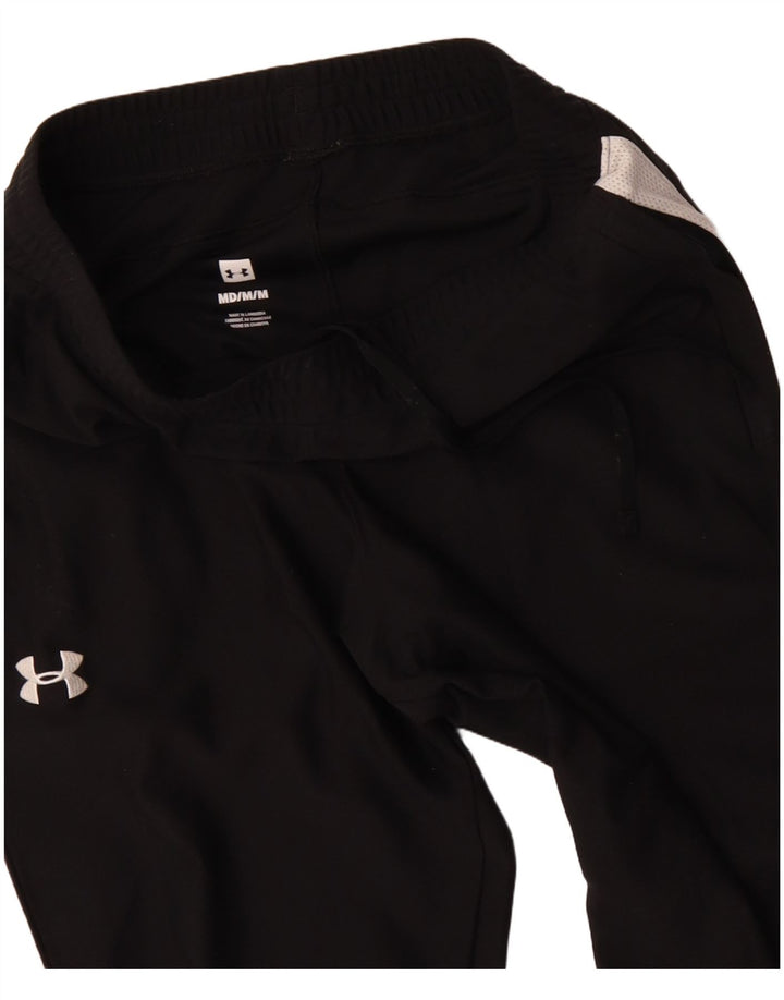 Pantaloni de trening Under Armour pentru bărbați, negru mediu, poliester color bloc