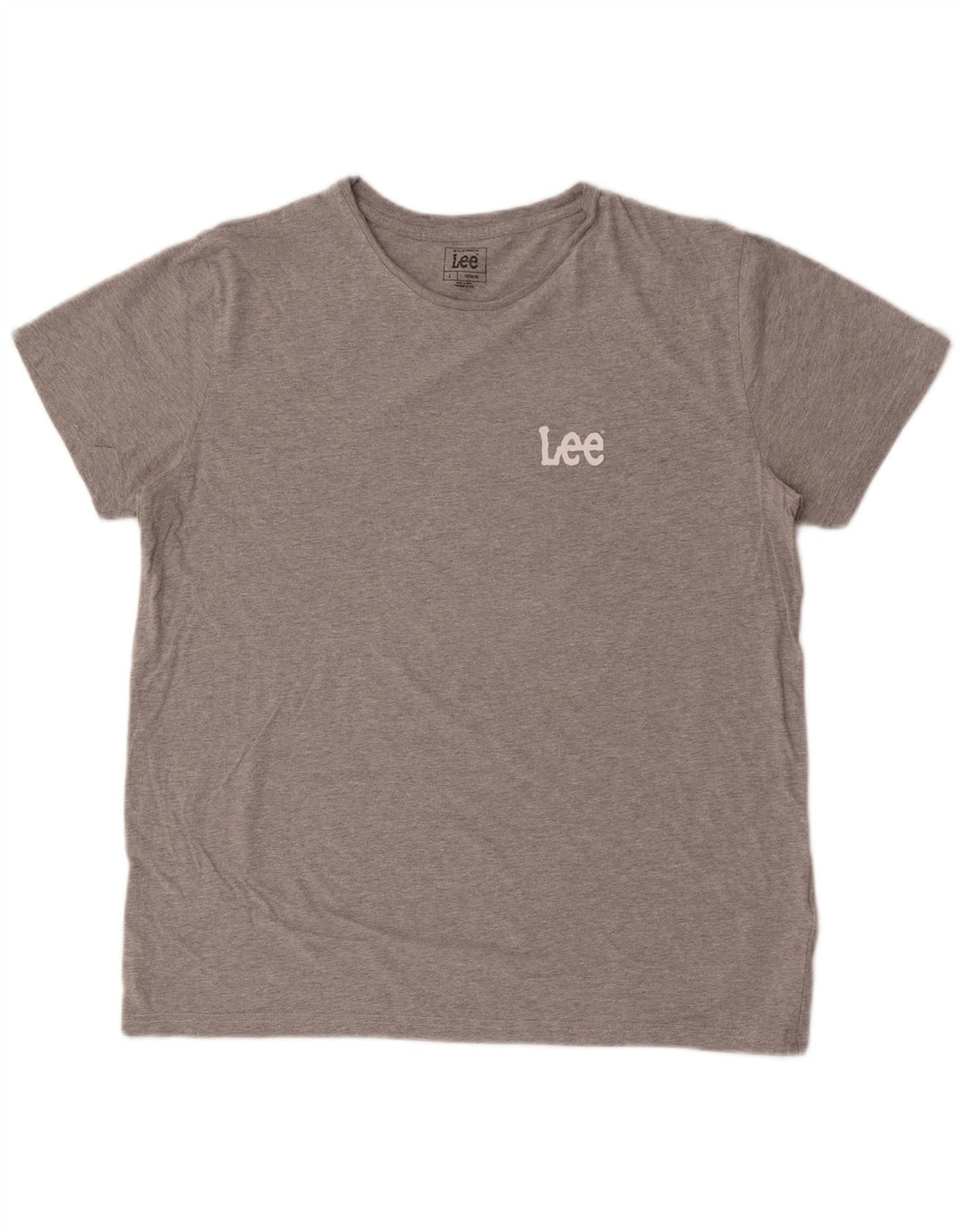 Tricou pentru bărbați Lee Top mare din bumbac gri