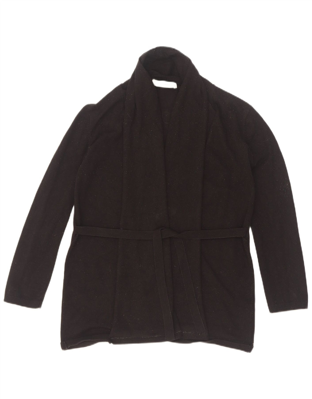Pulover cardigan pentru femei Zara UK 12 Medium Black Viscose