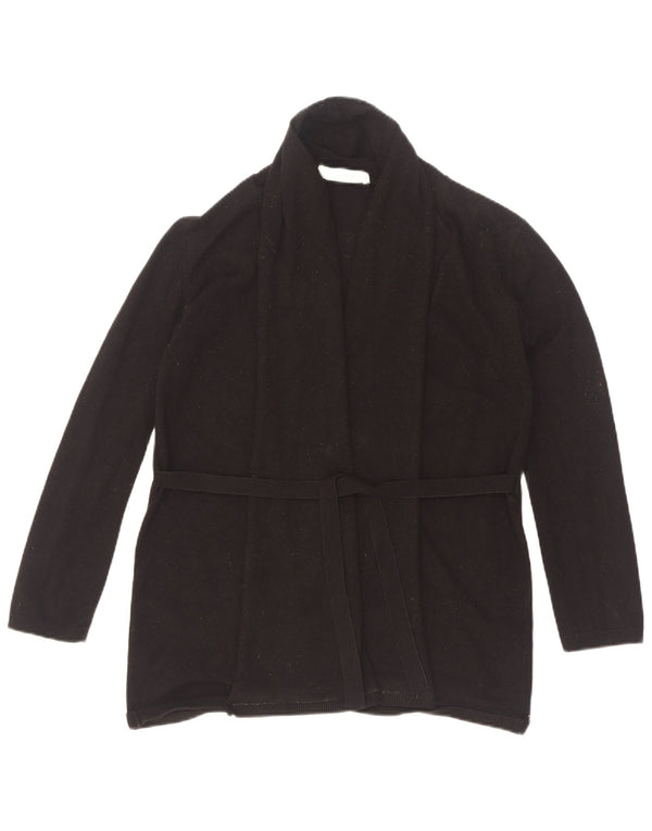 Pulover cardigan pentru femei Zara UK 12 Medium Black Viscose