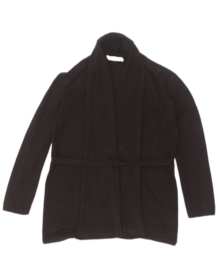 Pulover cardigan pentru femei Zara UK 12 Medium Black Viscose