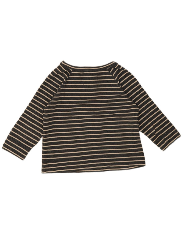 Top pentru femei Boden cu mâneci 3/4 UK 14 mare, albastru bleumarin, bumbac cu dungi