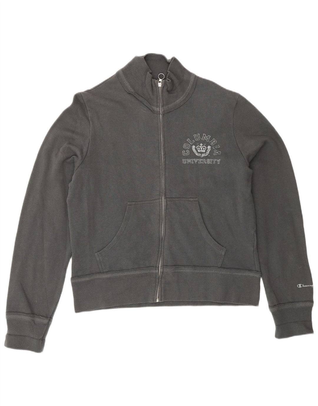 Jachetă de top pentru trening Columbia University pentru femei Champion UK 16, mare, gri