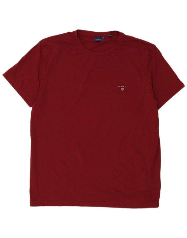 Tricou Bărbați Gant Top 2XL Bumbac Burgundy