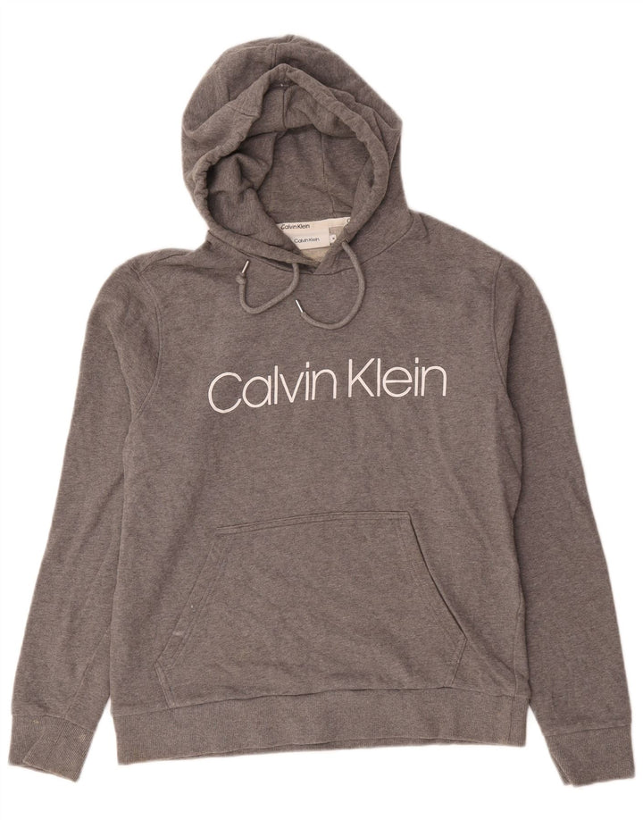 Pulover Calvin Klein pentru bărbați, din bumbac, gri mediu