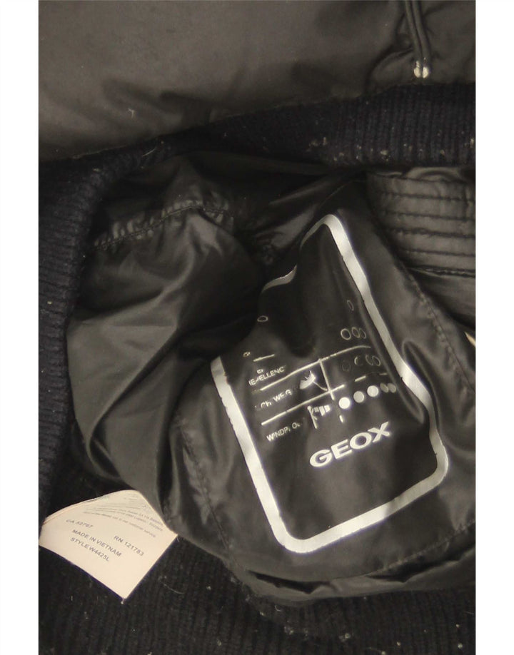 Jachetă căptușită pentru femei Geox UK 8 Small Negru Poliester