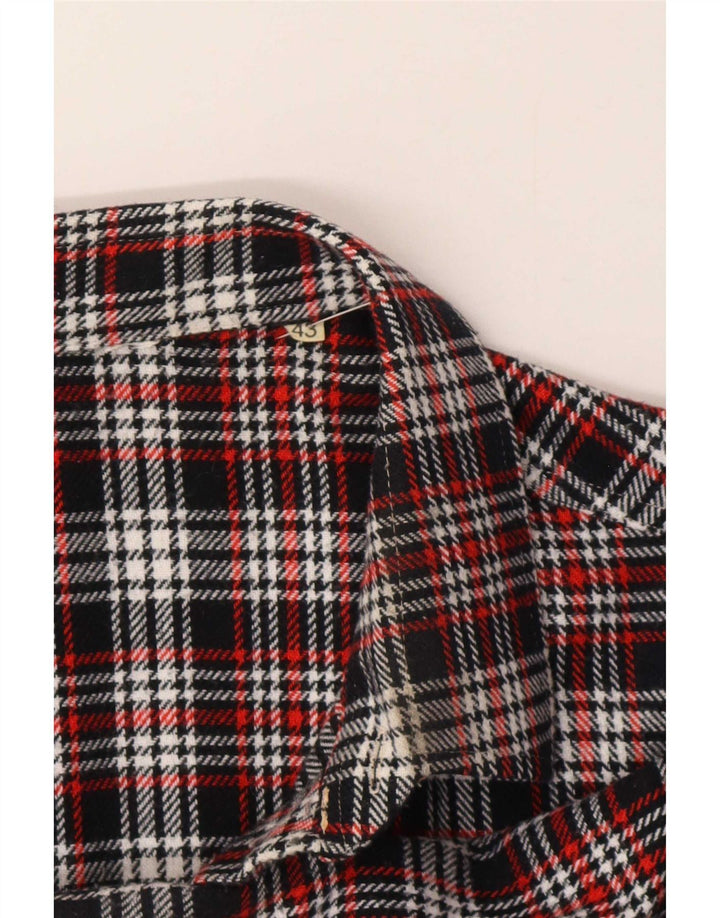 Cămașă Vintage pentru bărbați din flanel Mărimea 43, mare, multicoloră, carouri