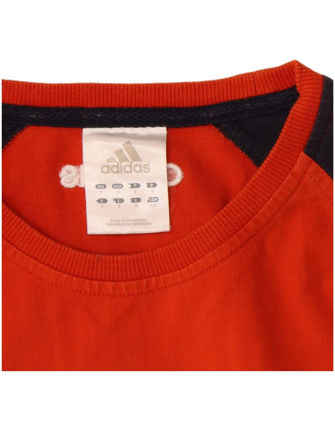 Top grafic ADIDAS pentru bărbați, cu mânecă lungă, portocaliu, bumbac color bloc