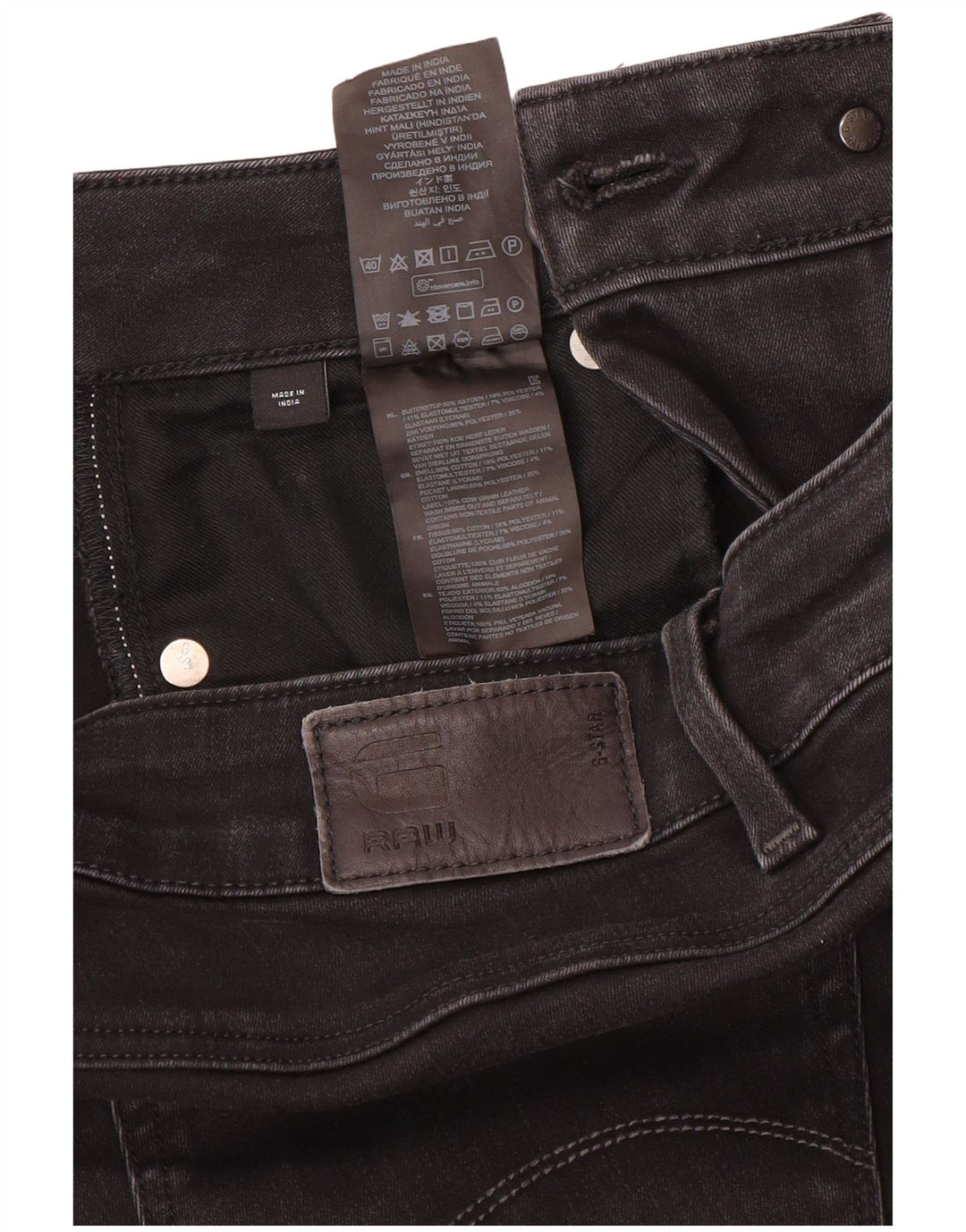 Blugi skinny pentru femei G-Star L30 L34 Poliester negru