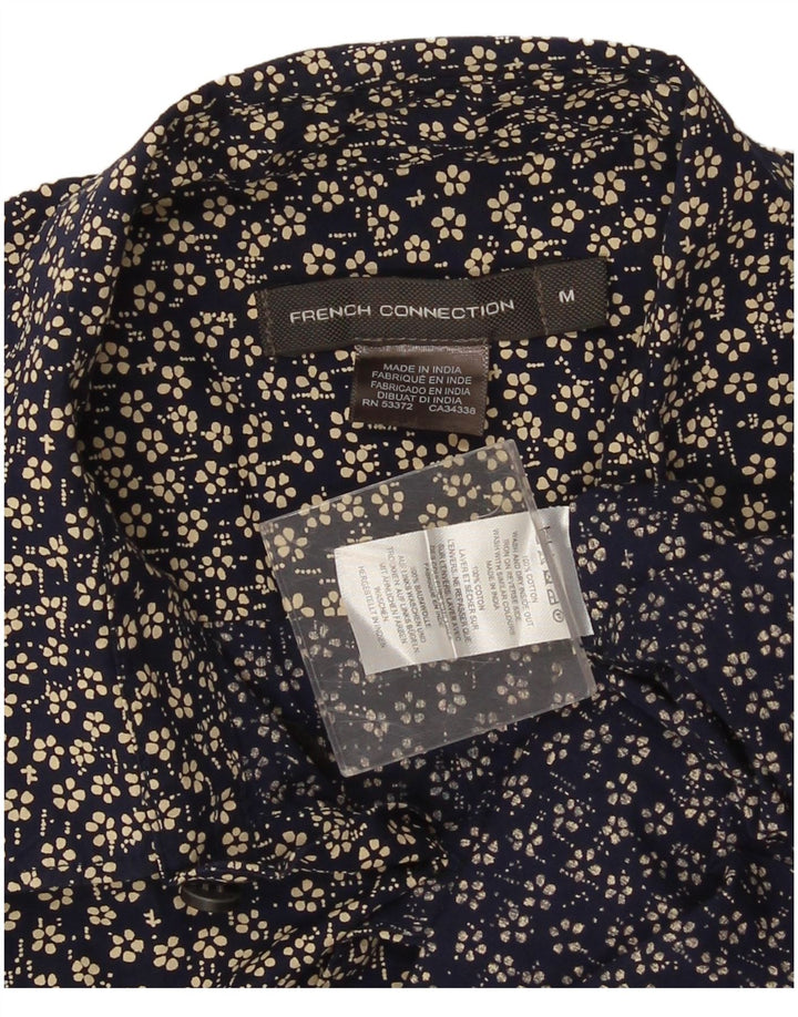Cămașă pentru bărbați French Connection Bumbac Floral Albastru Marin mediu