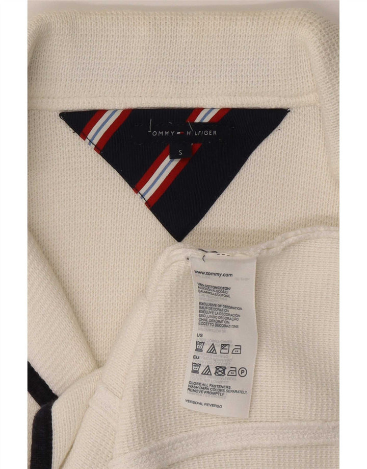 Sacou blazer pentru femei Tommy Hilfiger, cu 3 nasturi, UK 8, mic, alb