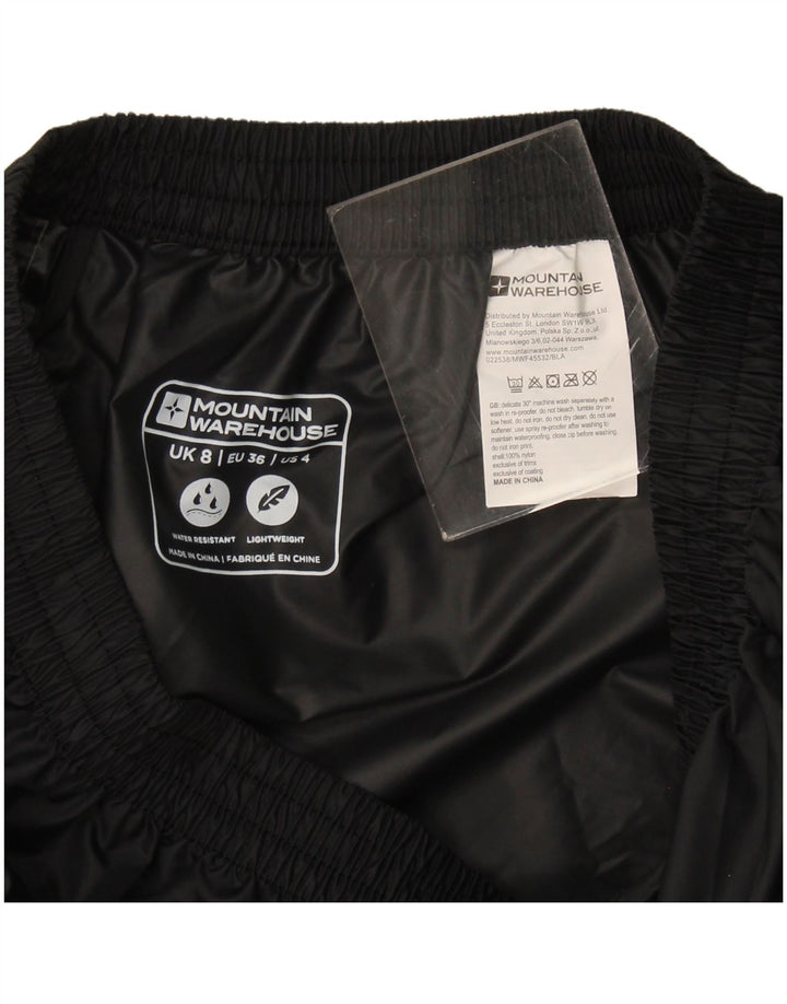 Mountain Warehouse Pantaloni impermeabili pentru femei UK 8 Small Black Nylon