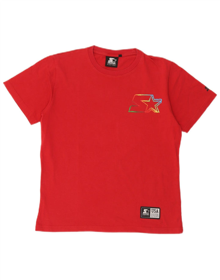Tricou grafic pentru băieți Starter Top 13-14 ani bumbac roșu