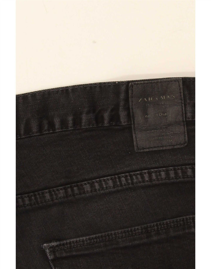 Blugi slim pentru bărbați Zara EU 44 Large W34 L31 Negri