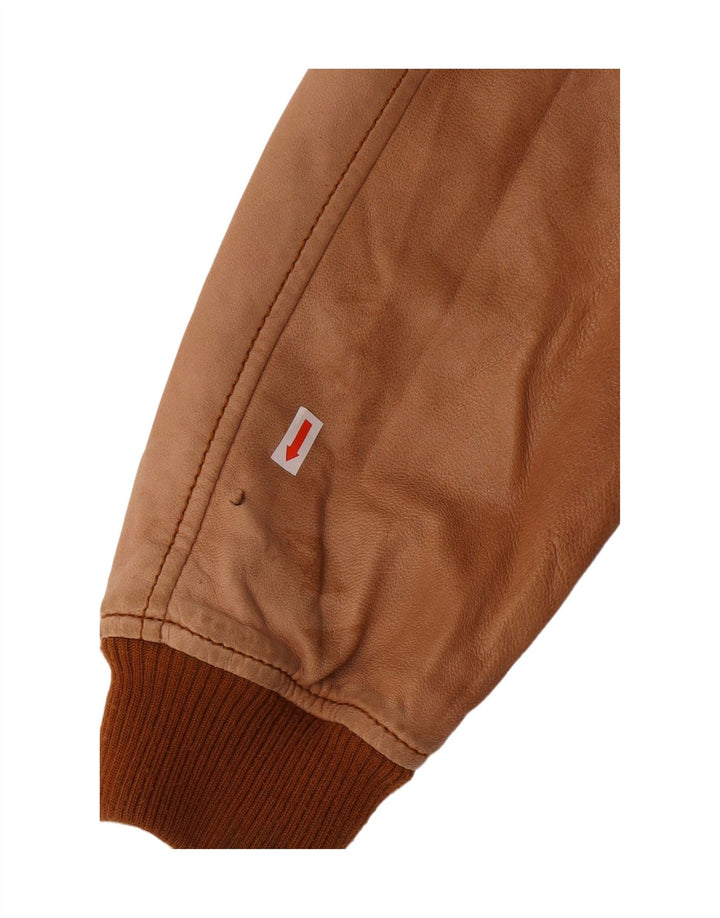 CONBIPEL Mens Leather Jacket IT 50 Large Brown Leather