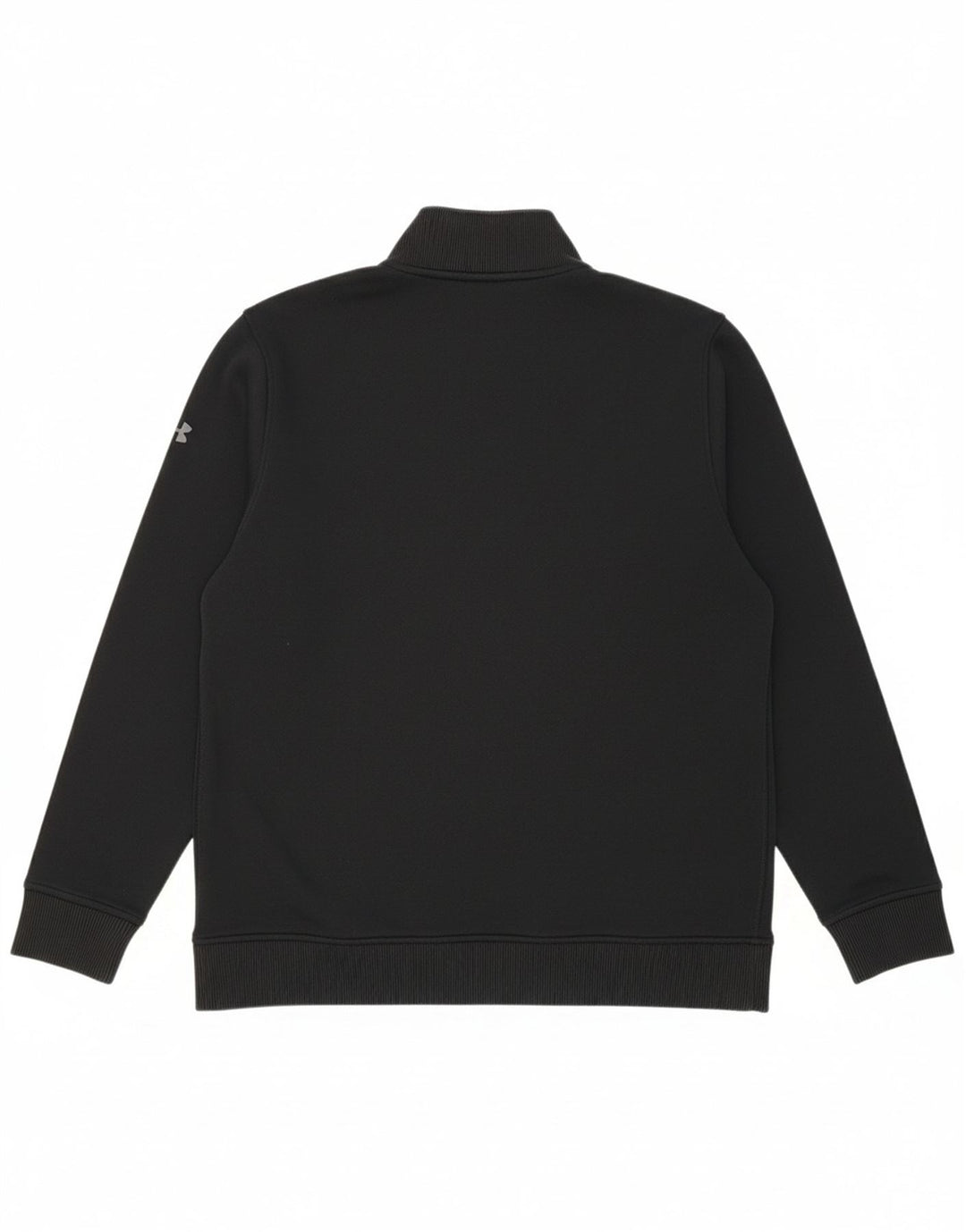 UNDER ARMOUR Mens Zip Neck Sweatshirt Jumper Medium Black