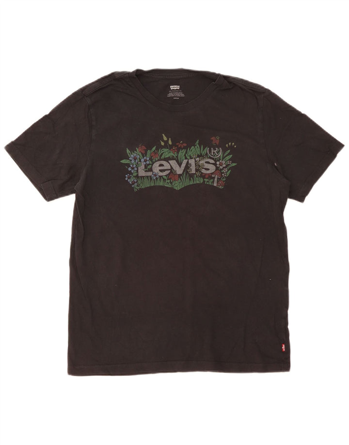 Tricou grafic Levi's pentru bărbați Top mic, negru, bumbac