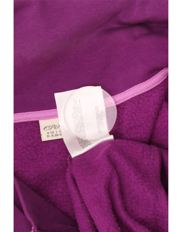 Jachetă de trening pentru femei Esprit UK 18 XL, purpuriu, bumbac