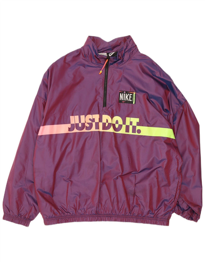 Jachetă de top pentru trening supradimensionată pentru femei Nike UK 10 Mic violet