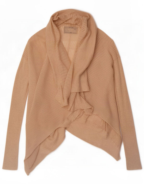 Pulover cardigan deschis pentru femei All Saints UK 10 mic, bej, bumbac