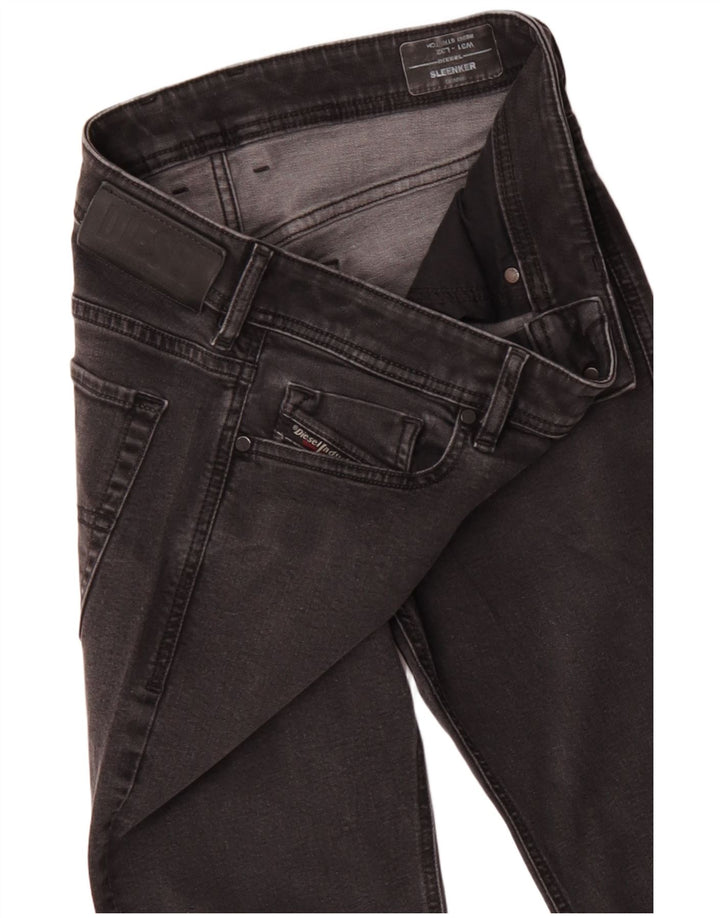 DIESEL Blugi skinny Sleenker pentru femei W31 L32 bumbac negru