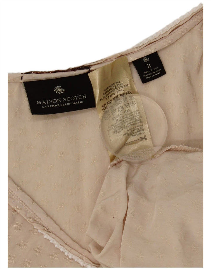 Vestă supradimensionată pentru femei Maison Scotch US 2 XS Bej Viscoză