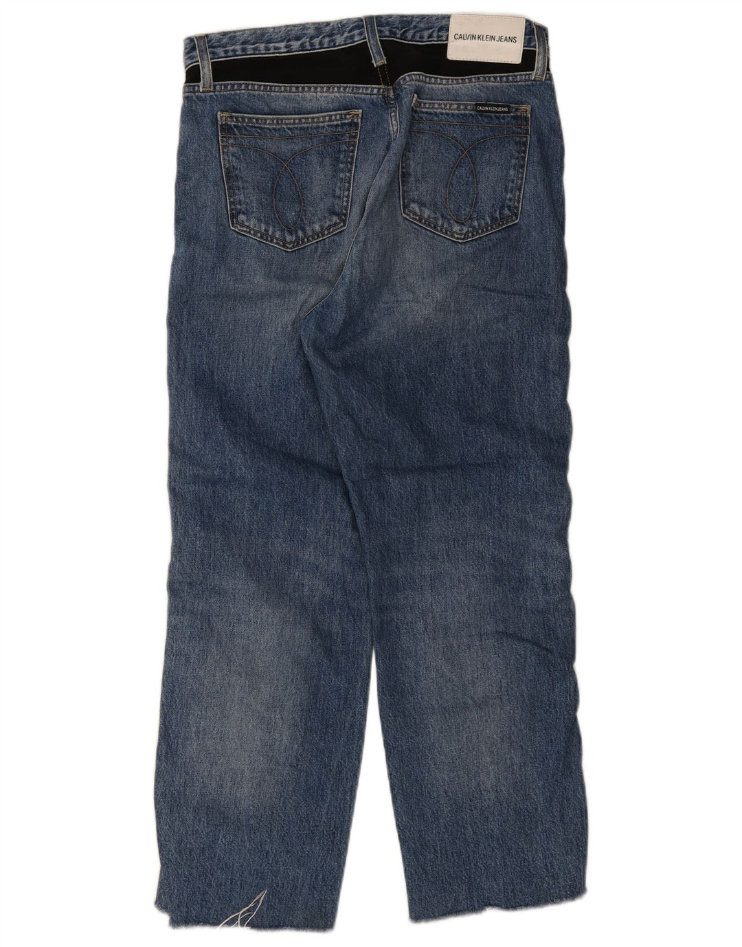 Blugi drepti pentru femei Calvin Klein W30 L26 Bumbac albastru