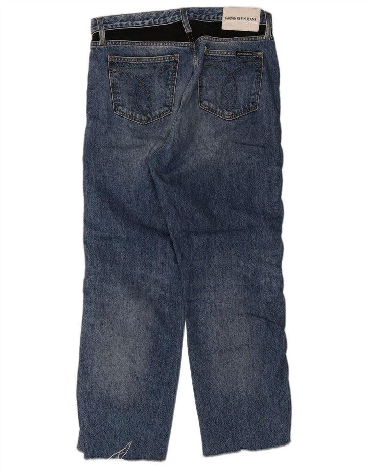 Blugi drepti pentru femei Calvin Klein W30 L26 Bumbac albastru