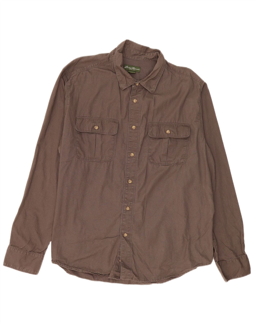 Cămașă pentru bărbați Eddie Bauer 2XL, bumbac maro