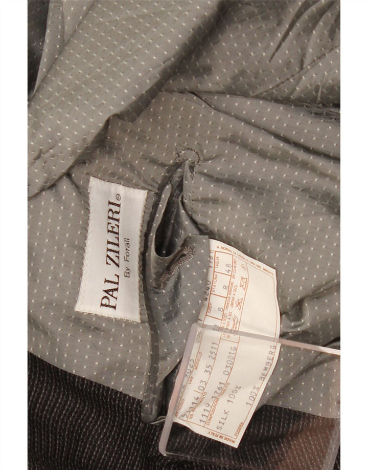 Jachetă Blazer pentru bărbați Pal Zileri IT 48 Medium Black Check Silk