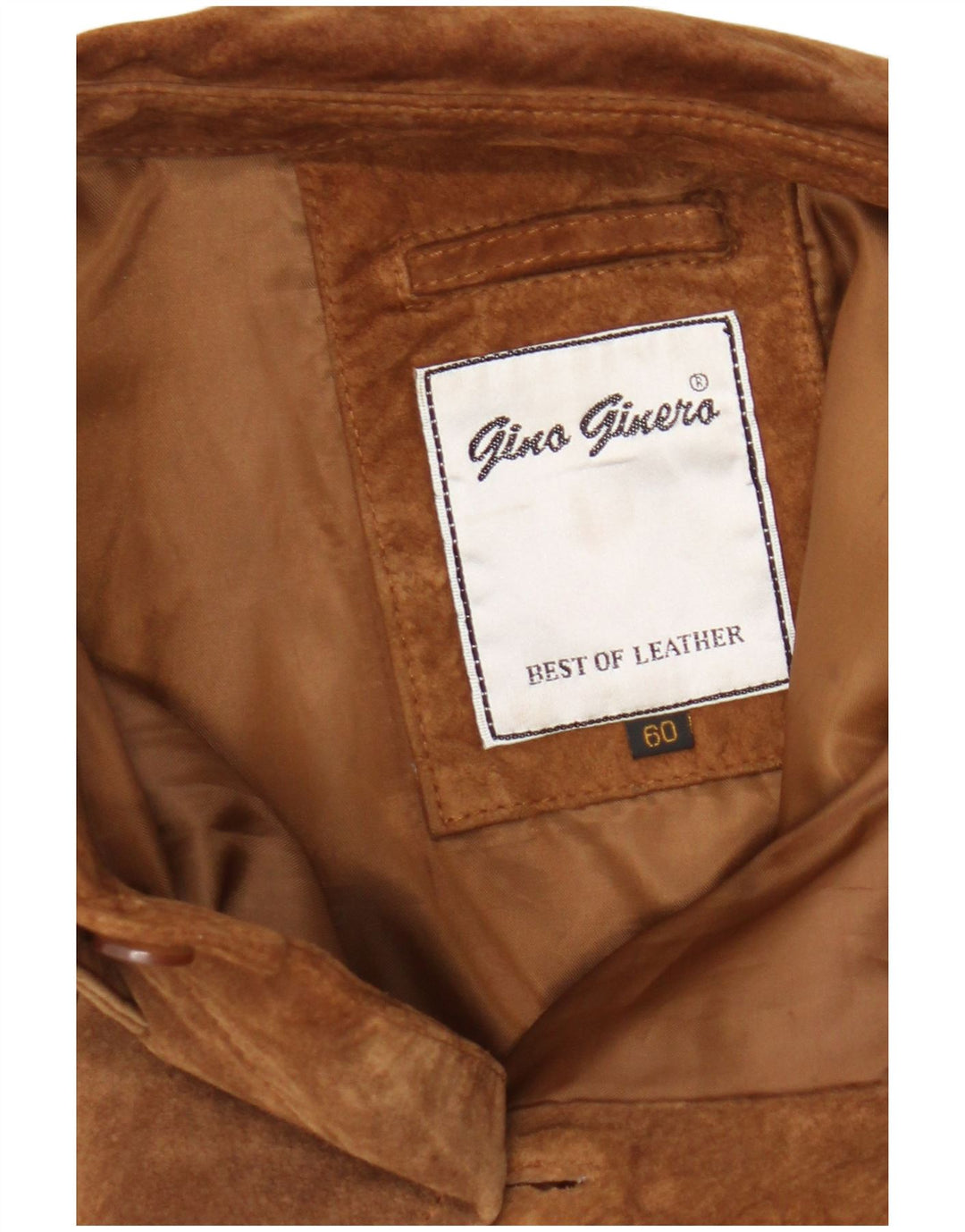 Jachetă vintage pentru bărbați din piele intoarsa UK 42 XL din piele maro