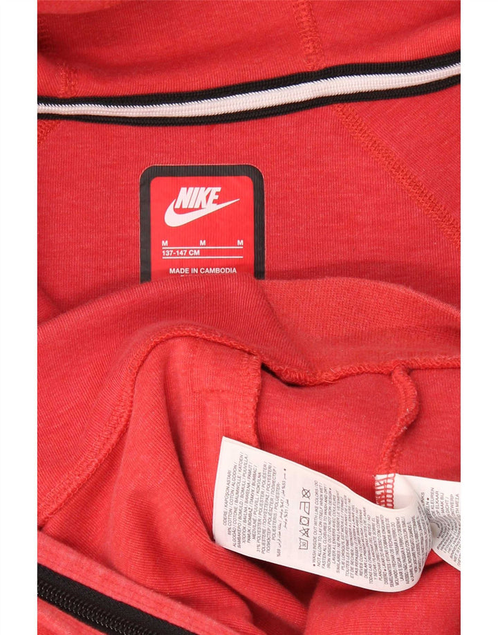 Pulover Nike pentru băieți, cu fermoar, 10-11 ani, bumbac roșu mediu