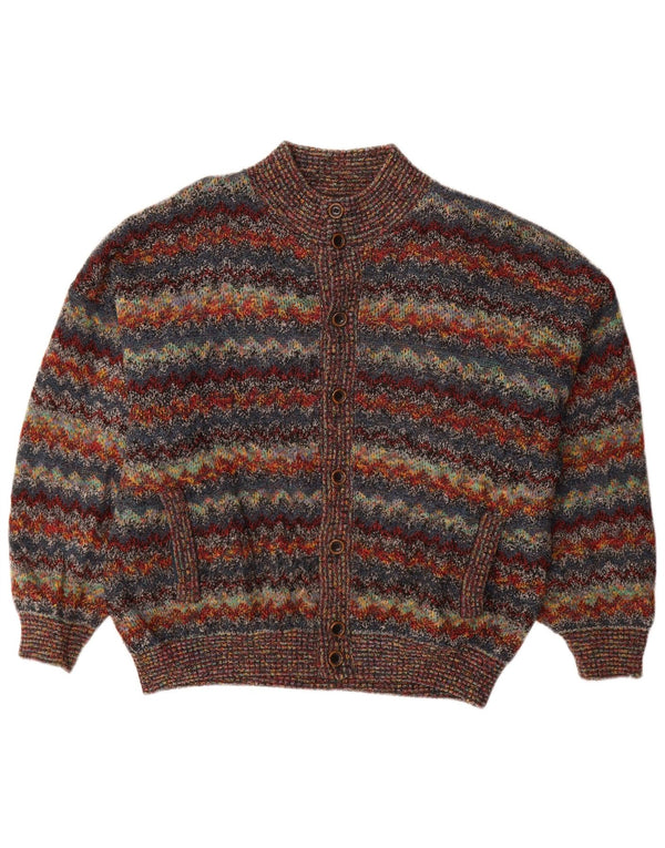 Pulover Vintage pentru bărbați 2XL Lână cu dungi multicolore