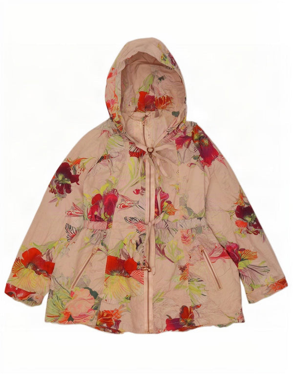 Jachetă de ploaie cu glugă pentru femei Ted Baker Mărimea 3 Medium Multicolor Floral