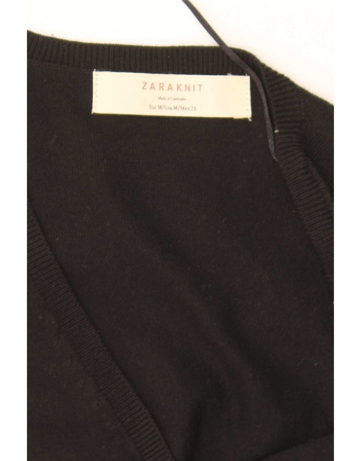 Pulover cardigan pentru femei Zara UK 12 Medium Negru